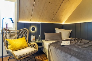 Einzelzimmer Arthotel Bakker