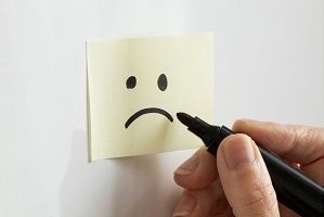 negativer Gesichtsausdruck