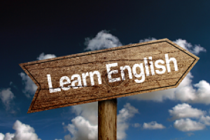 Schild: Englisch-lernen